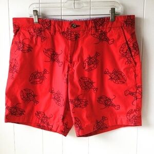Tommy Hilfiger Lobster Red Shorts Size 36
